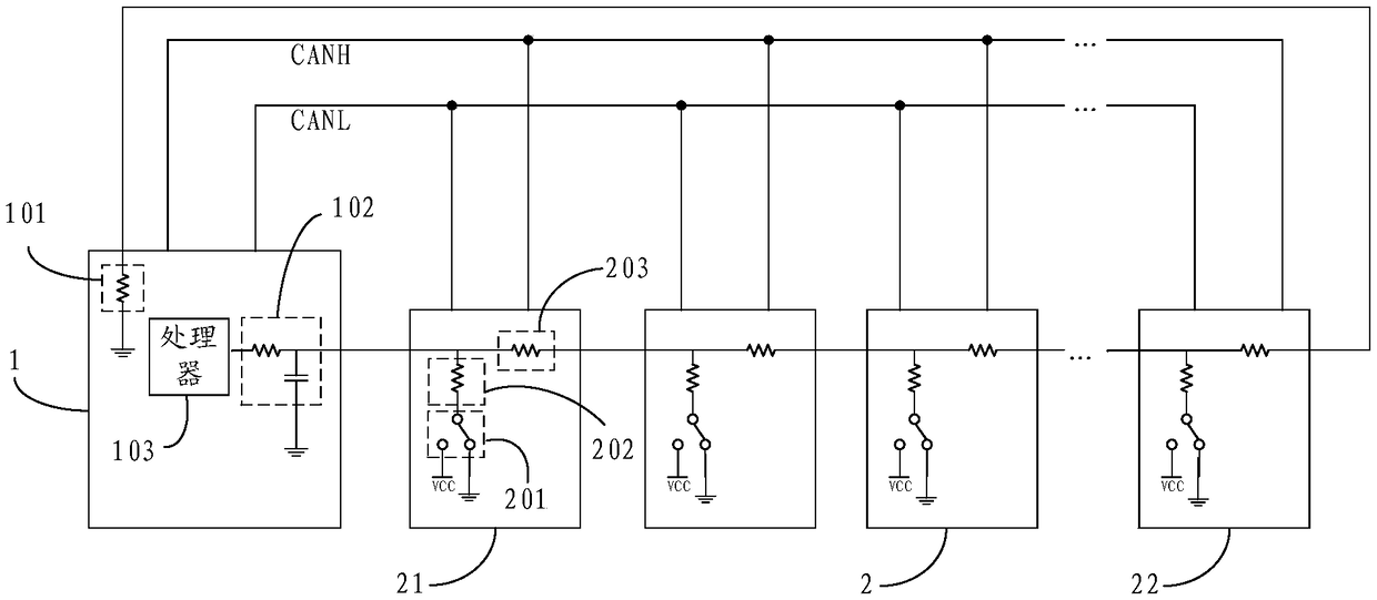 Sub-board identification module and number processing method of battery management system (BMS)