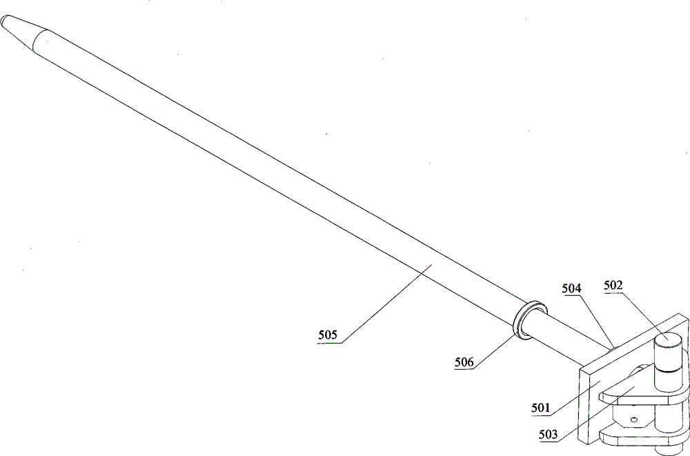 Portable goods taking device used for forklift and installing method thereof