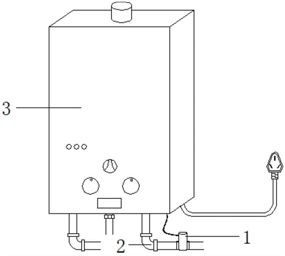 Self-powdered gas water heater infrared controller