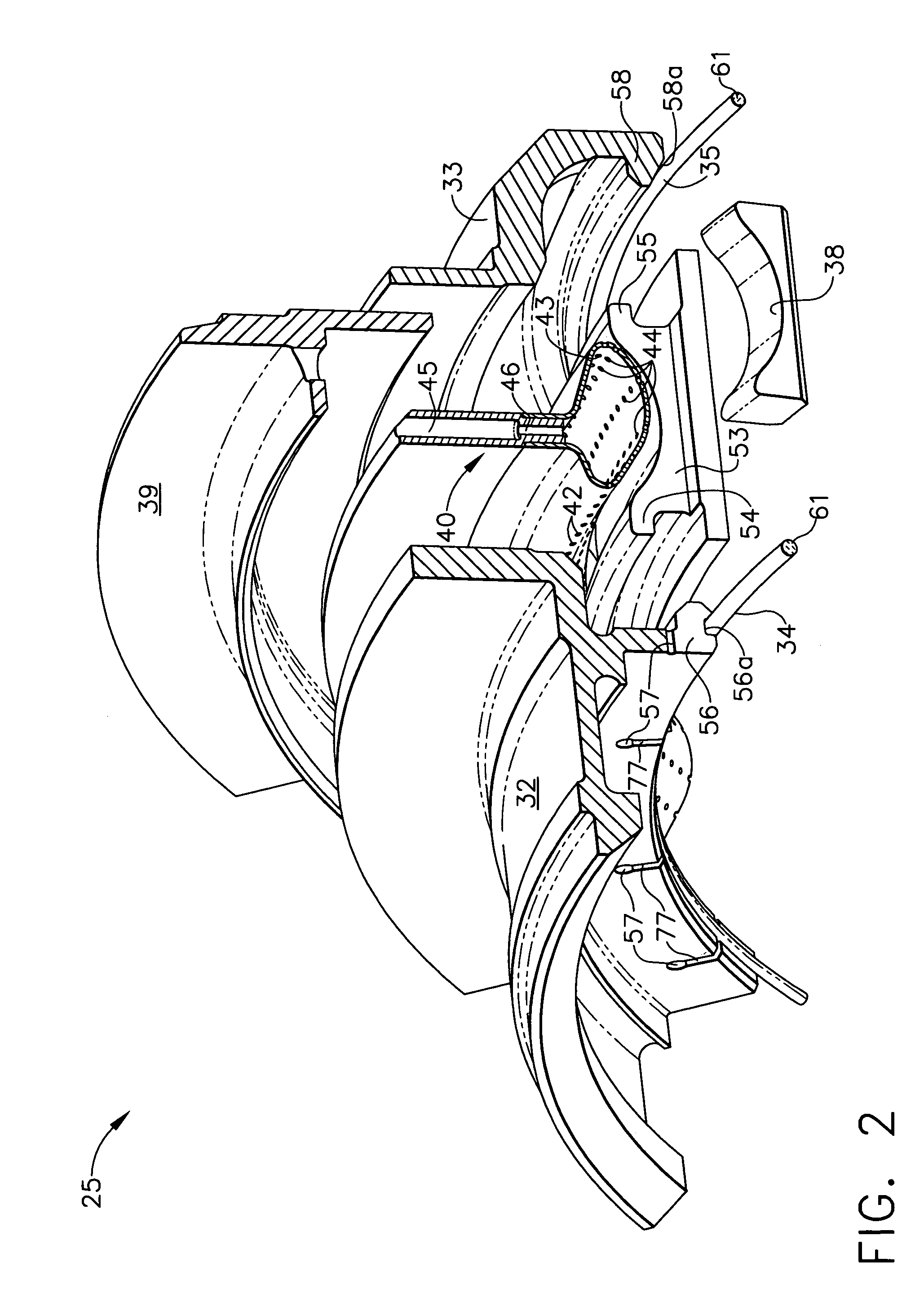 Gas turbine high temperature turbine blade outer air seal assembly