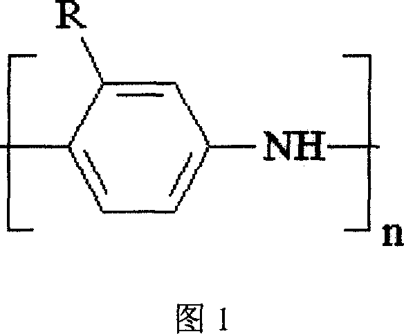 Organic polymeter as electromagnetic shielding material and its prepn process