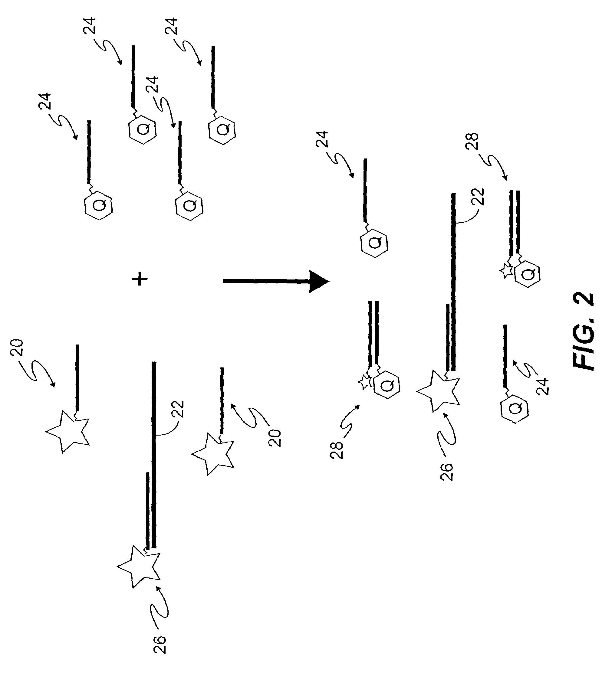 Quenching methods for background reduction in luminescence-based probe-target binding assays