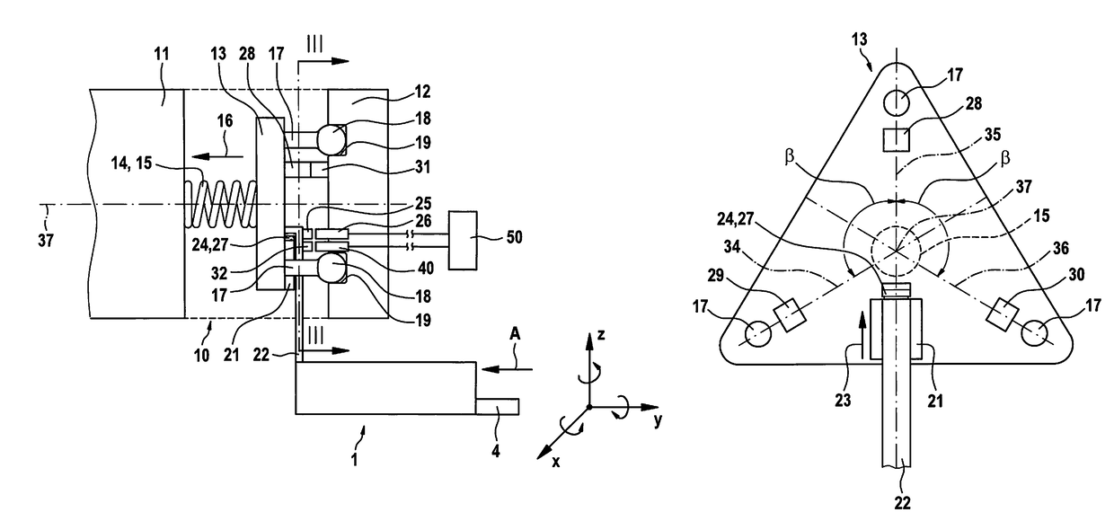 Protection apparatus for a manipulation device on a handling device, as well as handling device