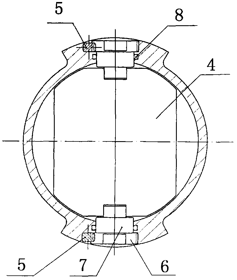 Compact type built-in high-pressure sampling ball valve