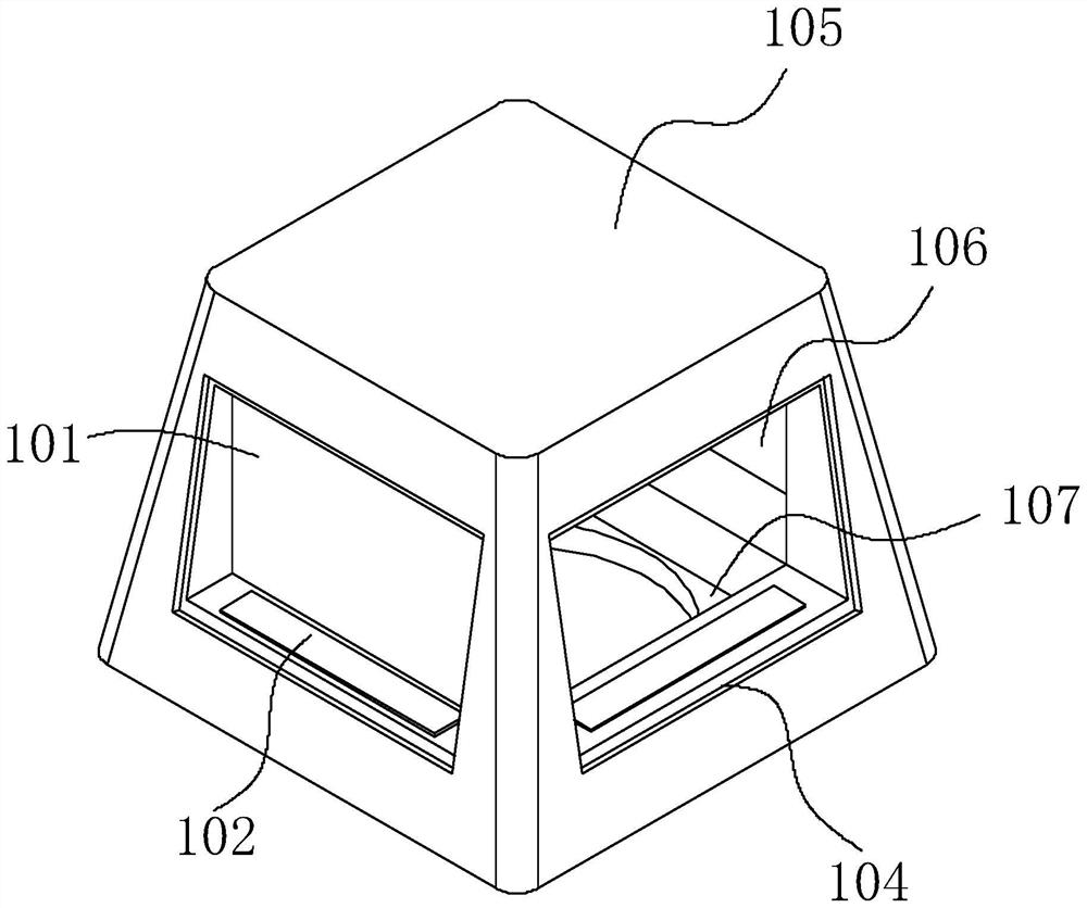 Multidirectional display system of digital exhibition model