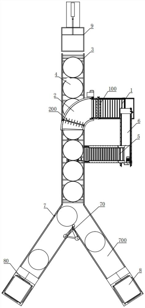 Continuous tea tedding machine