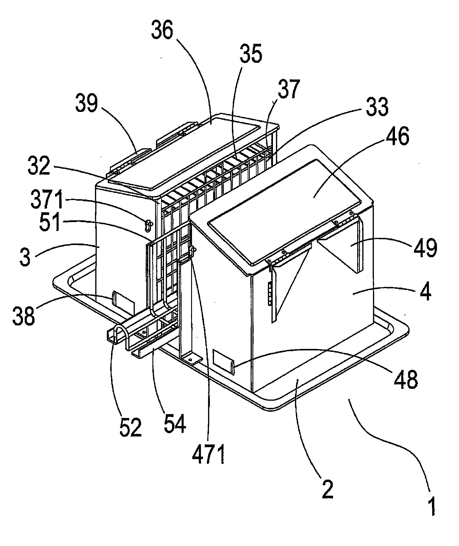 Barbecue grill structure