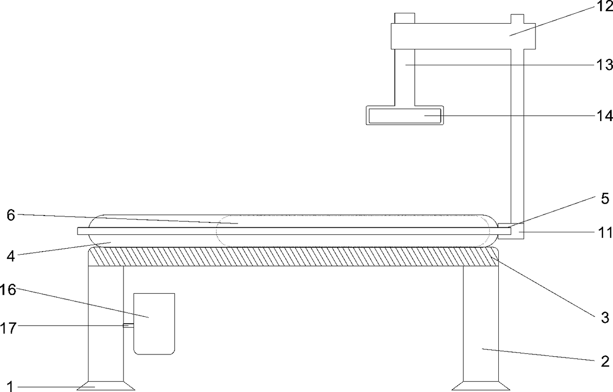 Radiotherapy positioning device for oncology department