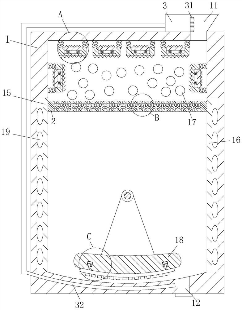 Grinding device for ceramic processing production