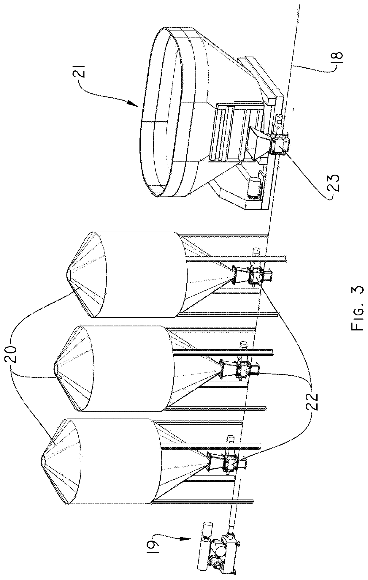 System for the controlled distribution of food for feeding animals