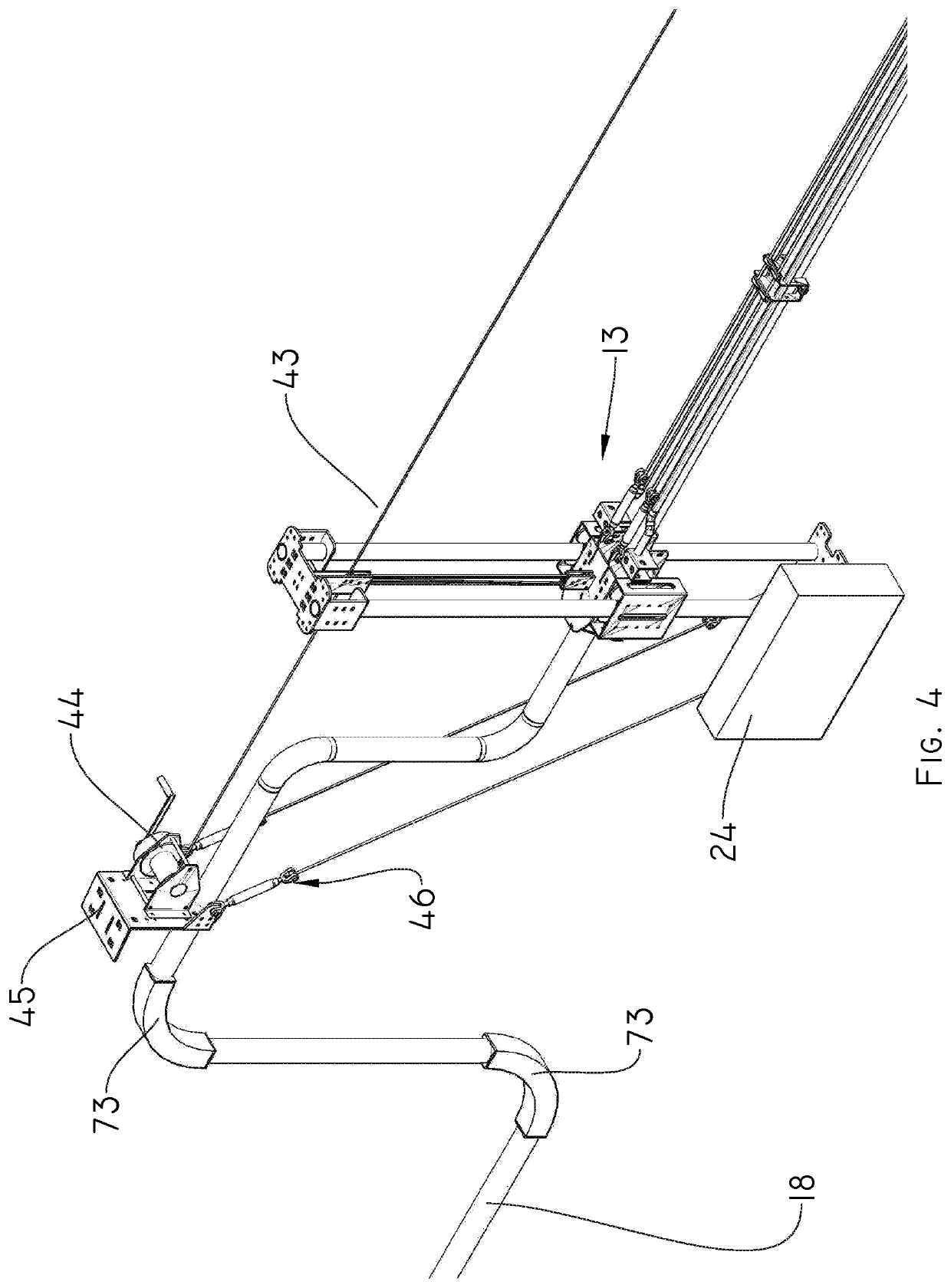 System for the controlled distribution of food for feeding animals