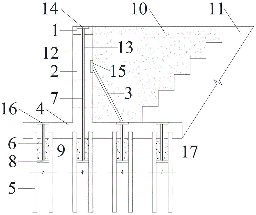 Construction Method of Prestressed High Retaining Wall with Anchor Cable of Pile Foundation