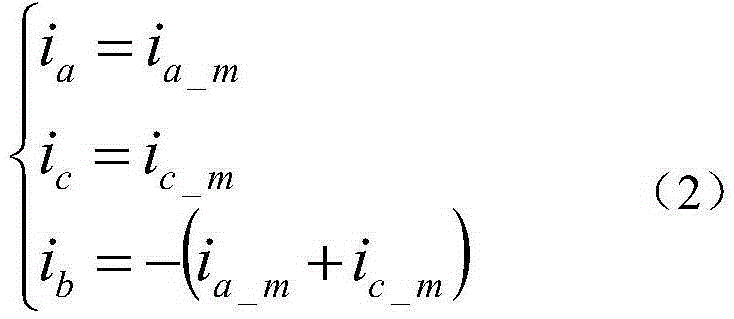 Frequency converter three-resistance current sampling method based on current prediction