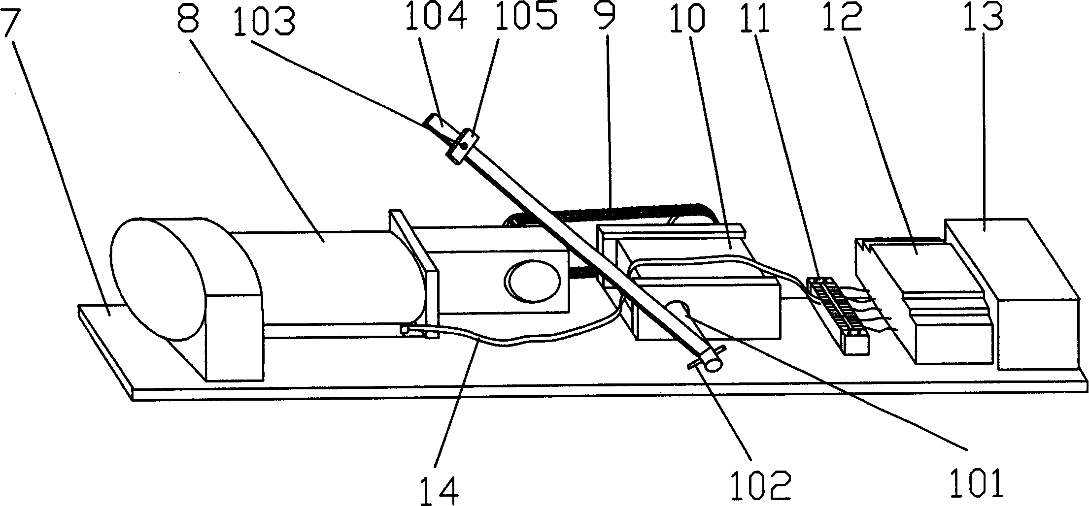 Automatic opening and closing device for vertical hinged door