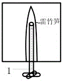 Sample preparation method for analysis samples of bamboo shoot flesh