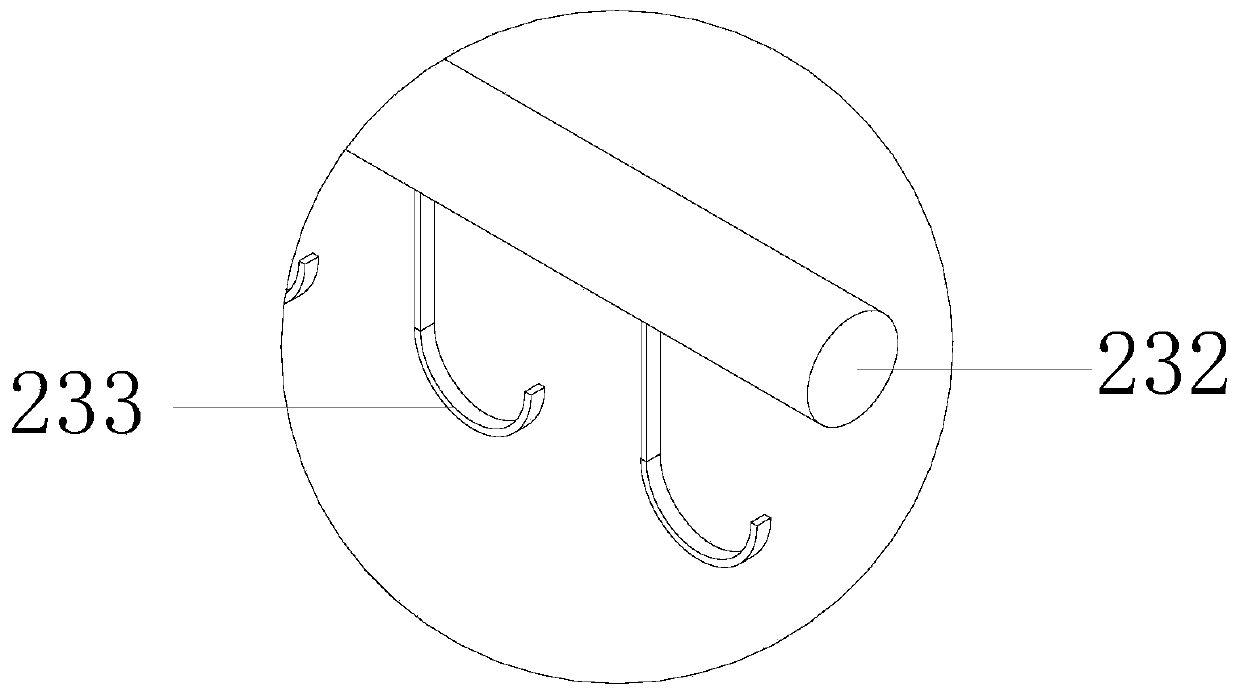 Multi-angle turnover structure of roast duck baking chamber