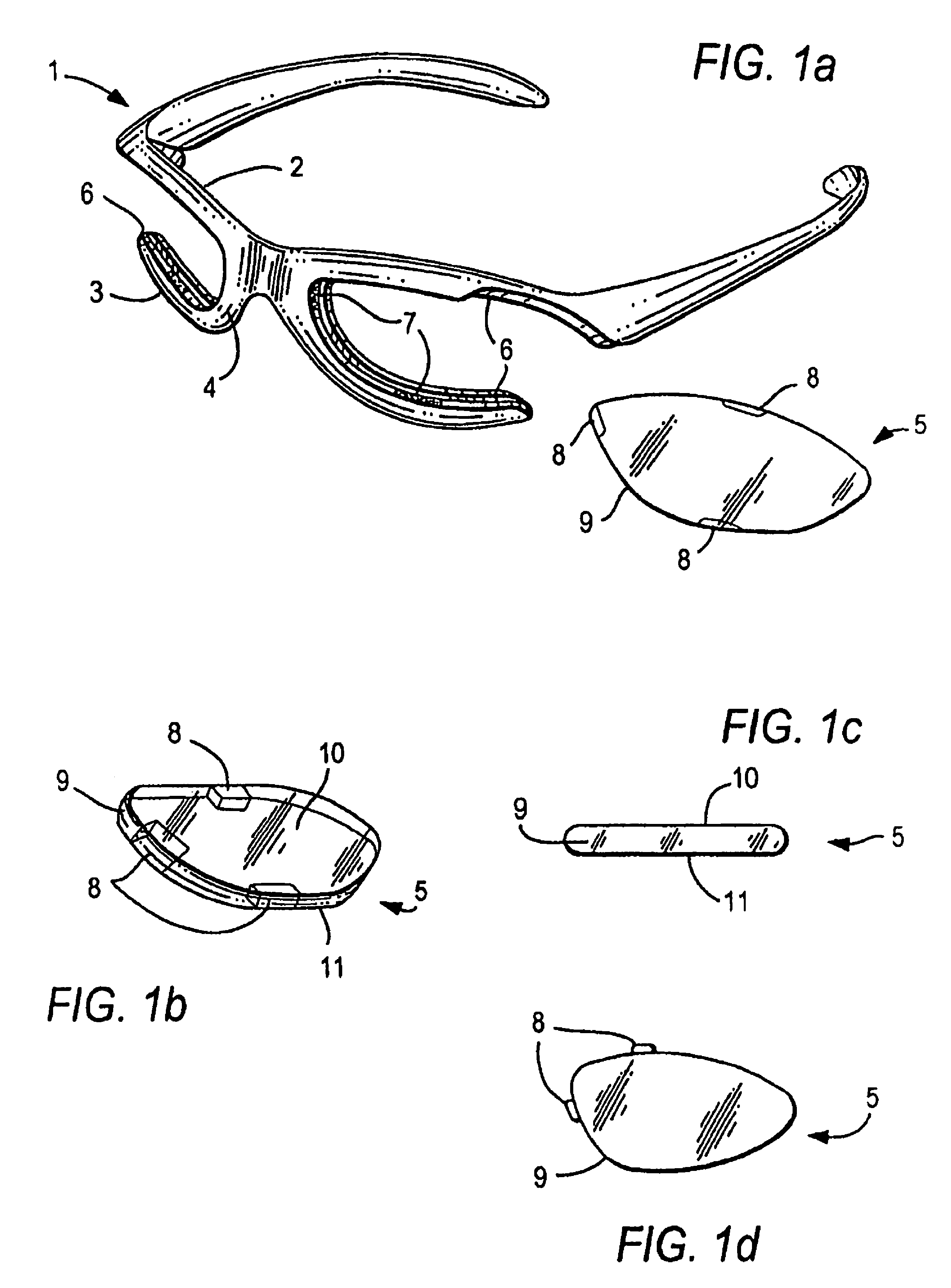 Eyewear frames with magnetic lens attachements