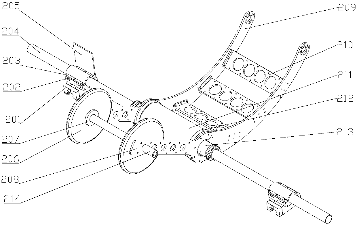 A planar biped robot motion test platform