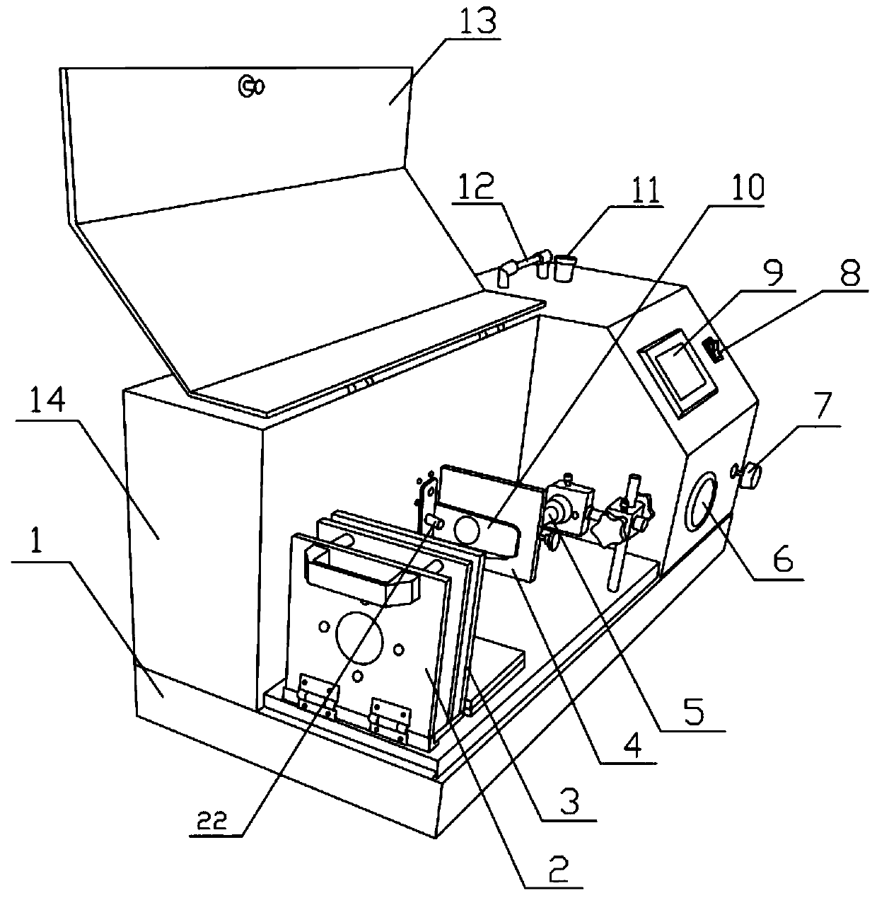 Medical mask synthetic blood penetration resistance tester and detection method thereof