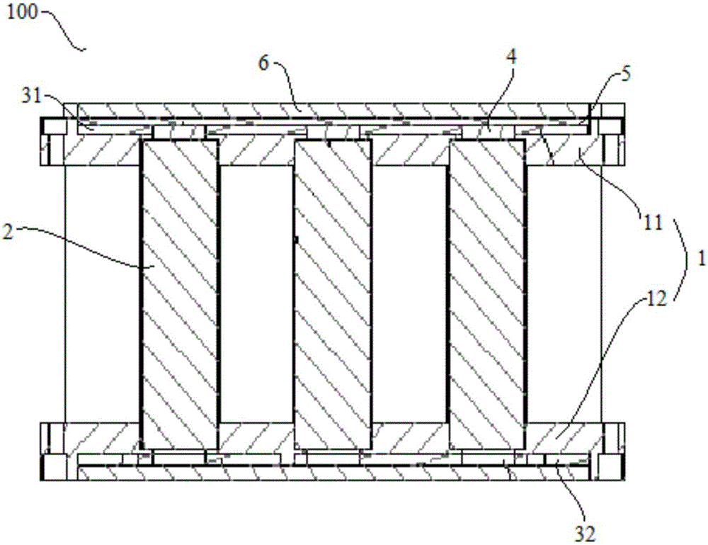 Battery module and vehicle provided with same