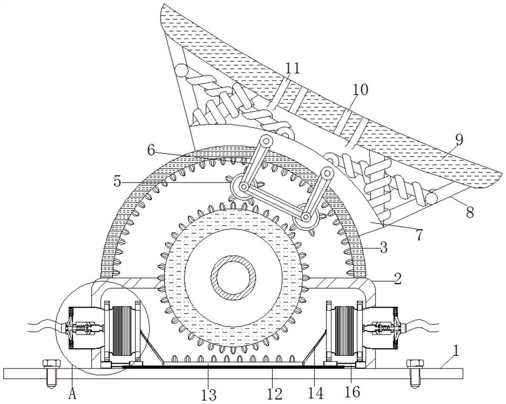 Angle-adjustable anti-interference antenna base