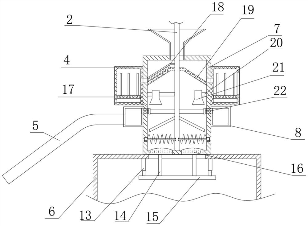 Efficient integrated rural sewage treatment device and sewage treatment method