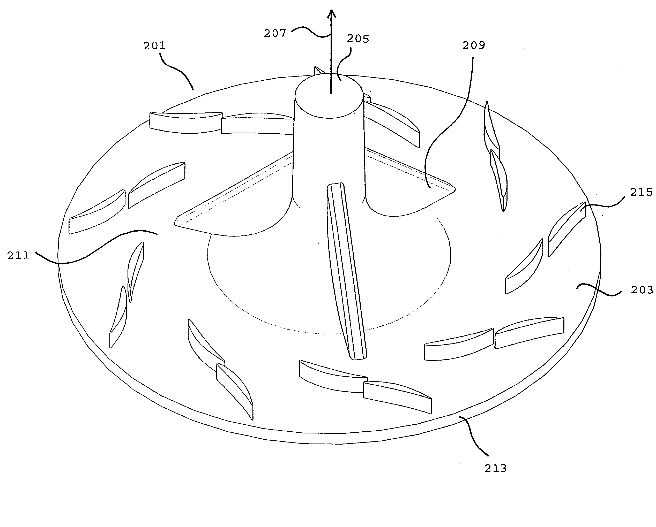 Method for the manufacture of a vaned diffuser