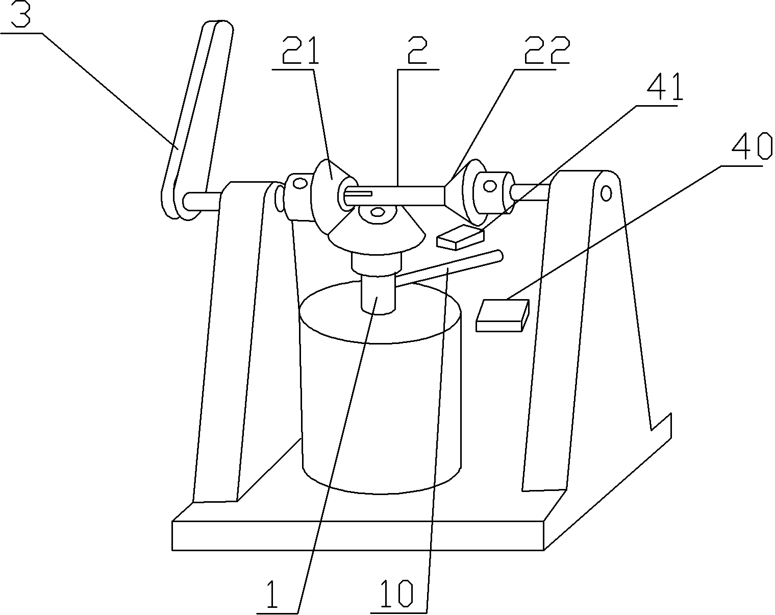 Helical gear deflecting shaking device