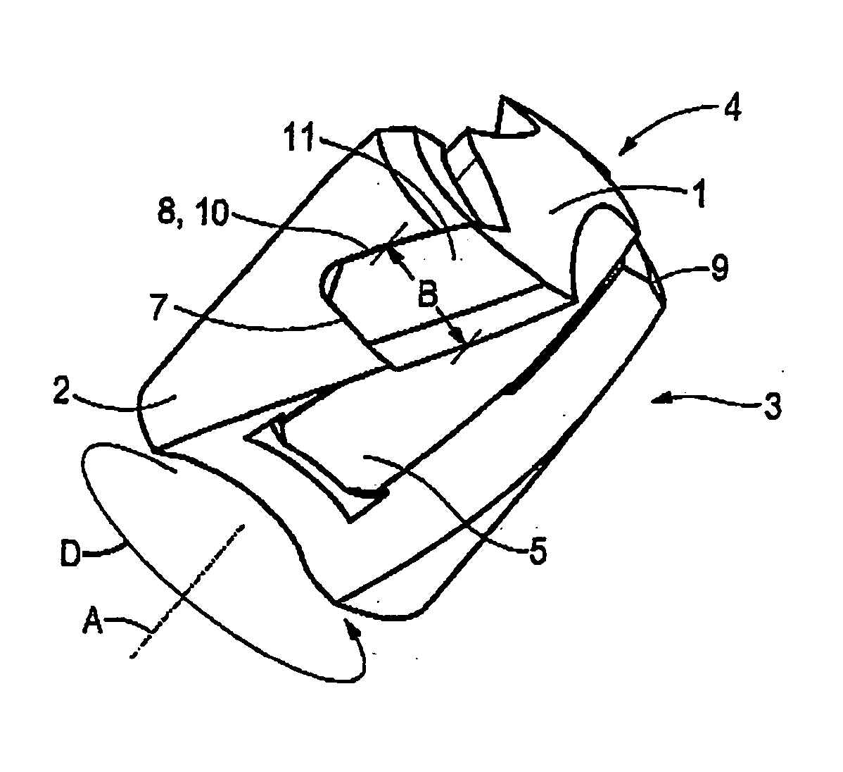 Rotary cutting tool, such as a drill, comprising an exchangeable cutting insert, and an exchangeable cutting insert