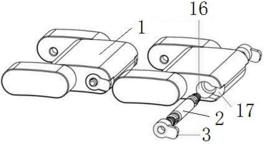 Simple dismounting and mounting structure of watchband, and watch