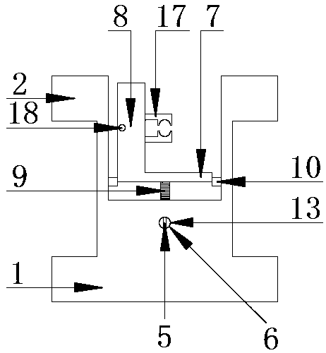 Auxiliary device for installation of vibrating wire strain gauge