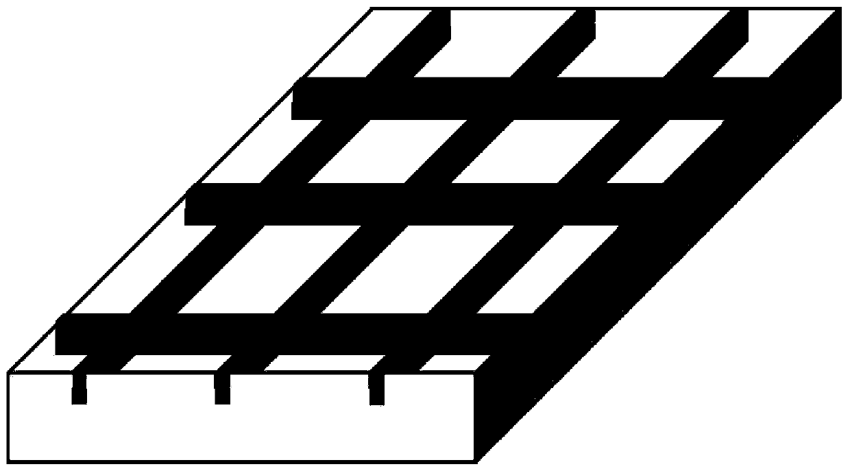 Multi-layer metal net grid electromagnetic shielding optical window employing femtosecond laser etching and fabrication method thereof