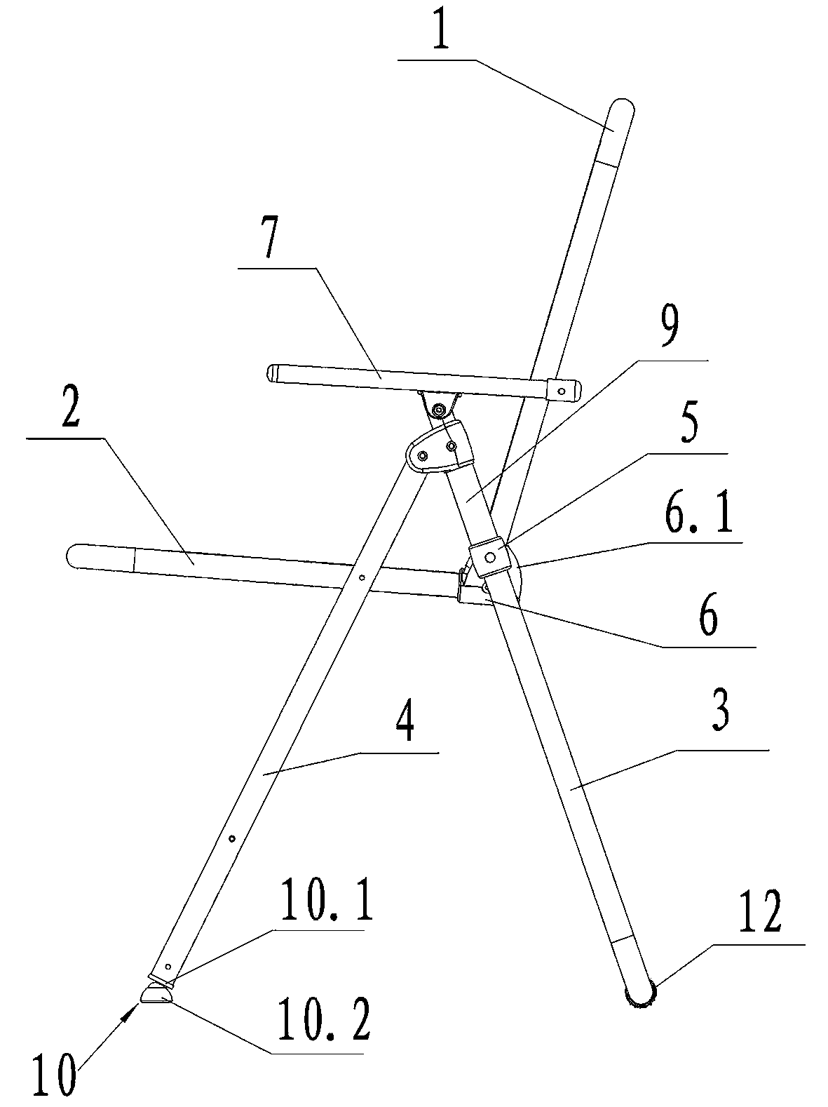 Folding chair and alumium section used by folding chair