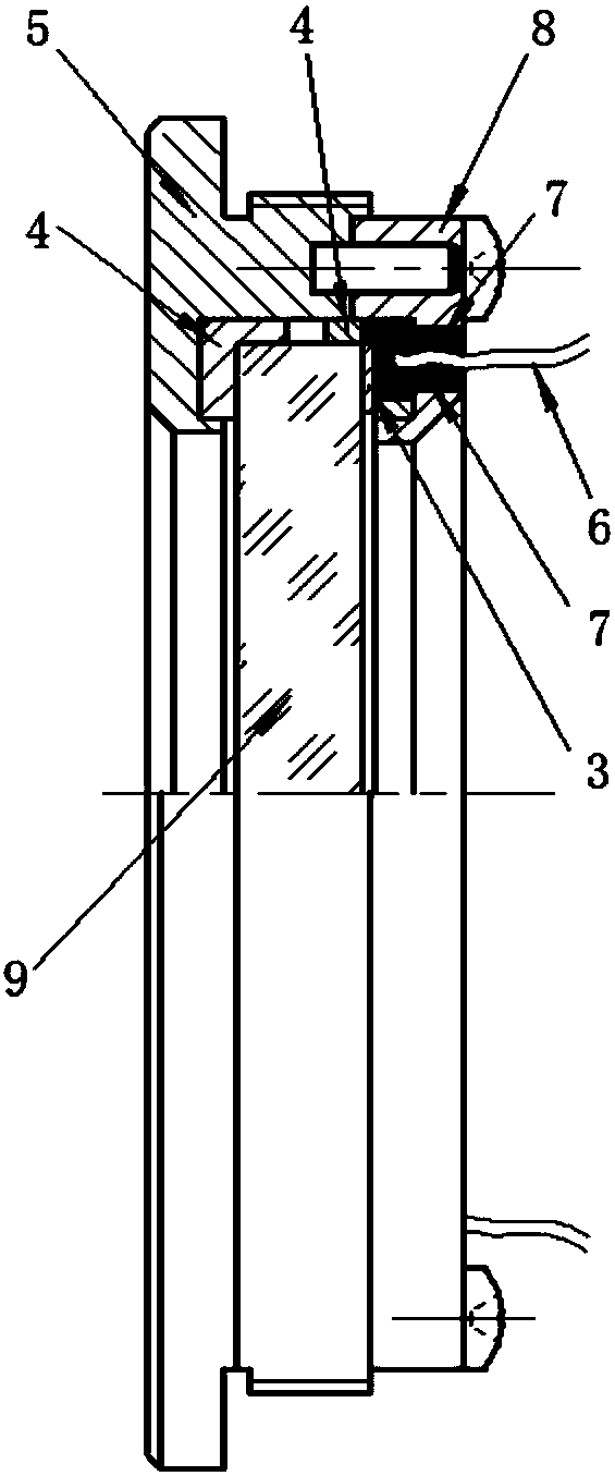 Optical heating window of camera