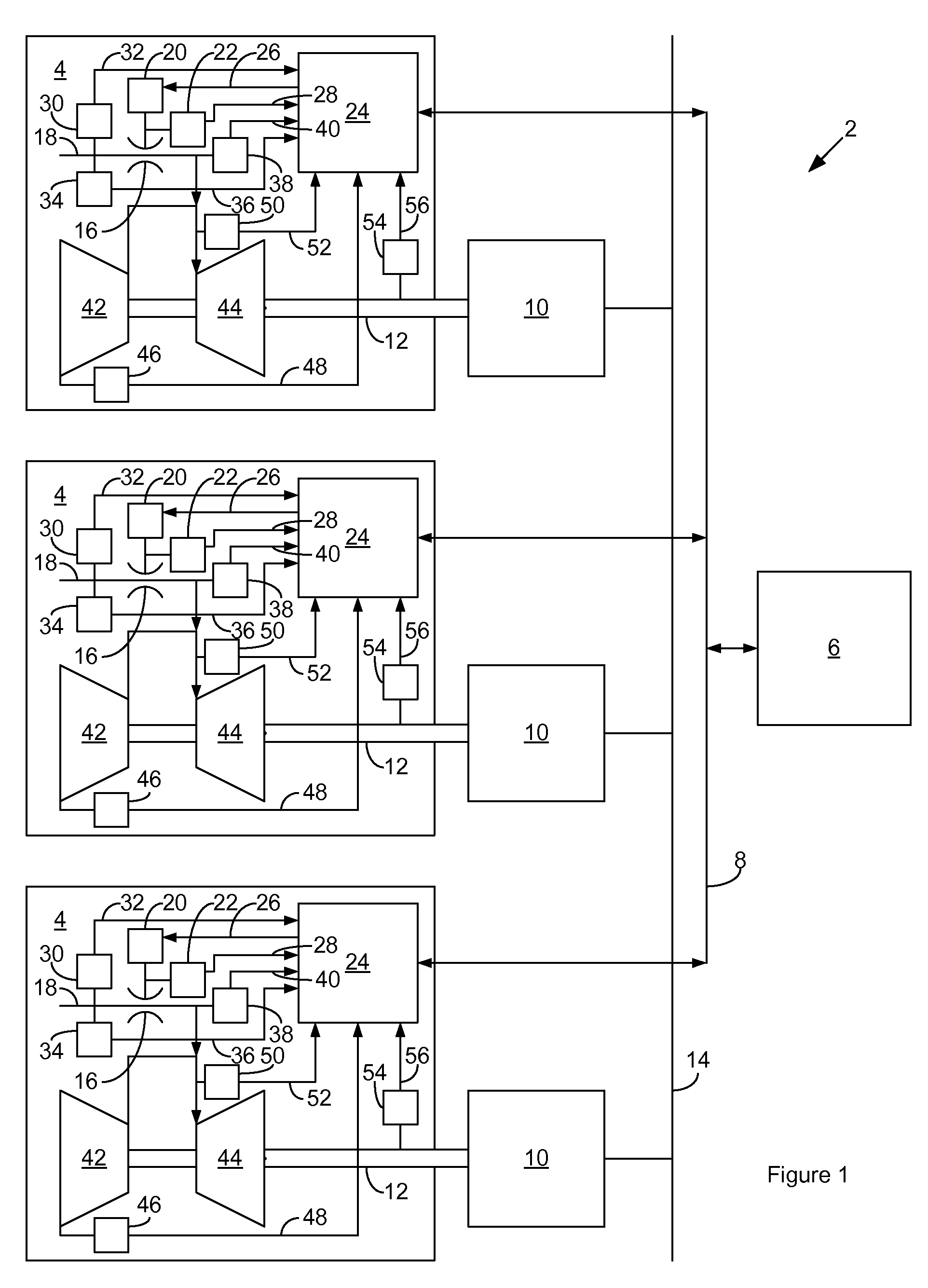 Distributed engine control system