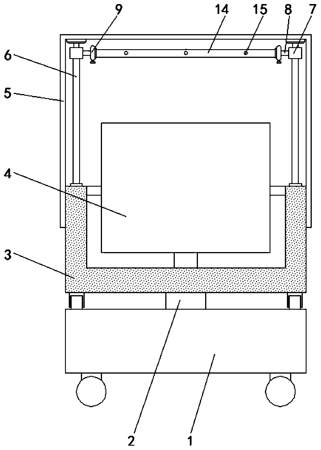 Convenient-to-regulate-angle display device for education software