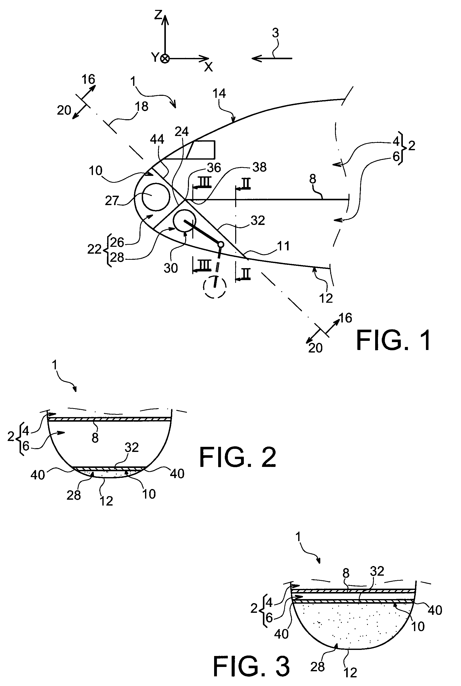 Front aircraft part comprising a flat partition between a pressurised zone and a non-pressurised zone housing landing gear