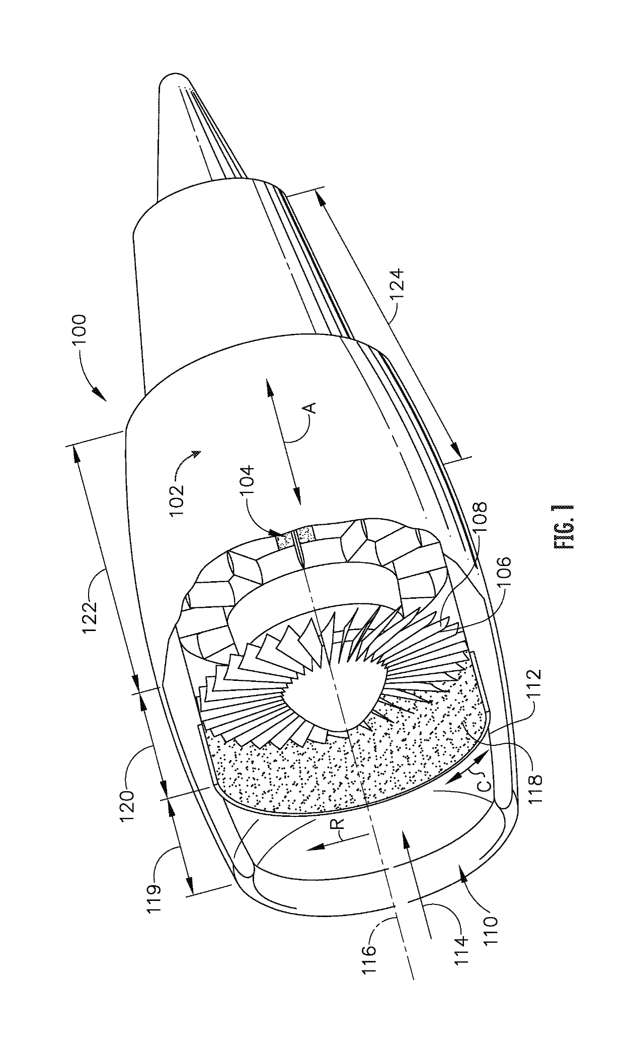 Acoustic liners with oblique cellular structures