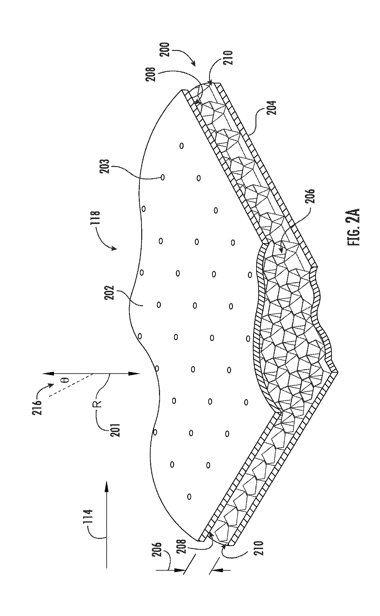 Acoustic liners with oblique cellular structures