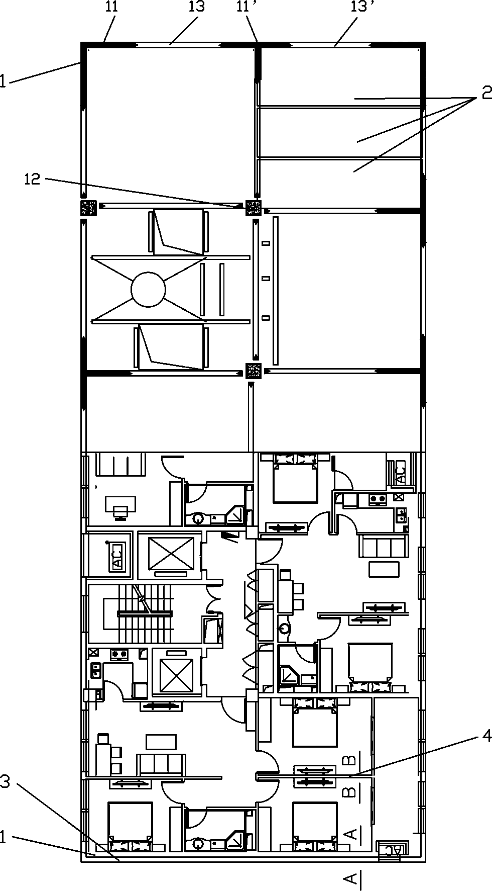 A prefabricated steel structure building system and its construction method