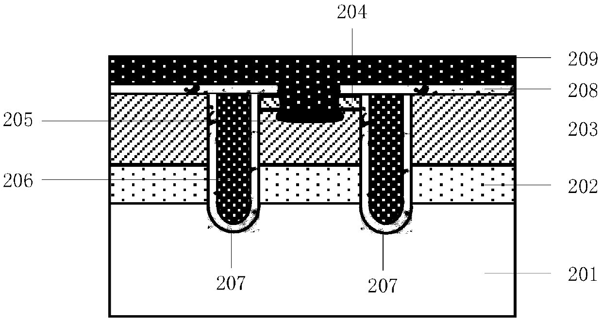 Composite grid IGBT chip with three-dimensional channel