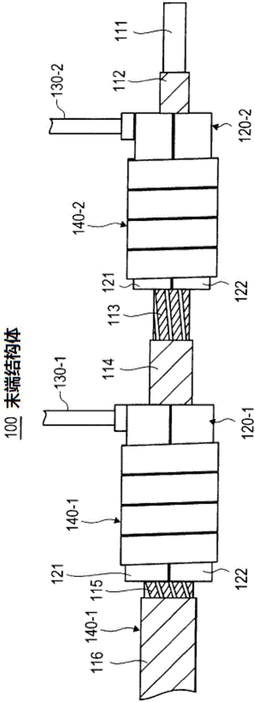 Terminal structure for superconducting cable and method for manufacturing same