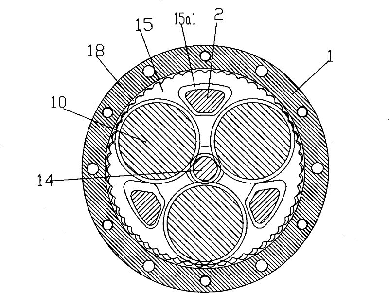 Planetary speed reducer with small tooth number difference