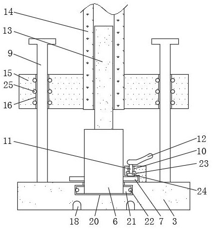 A wire slot connection structure for an information and communication computer room of an electric power company