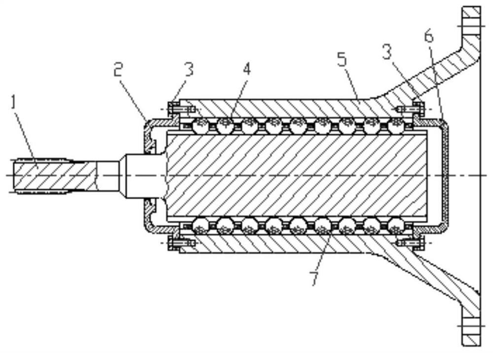 Coupling with retainer and without generating axial force