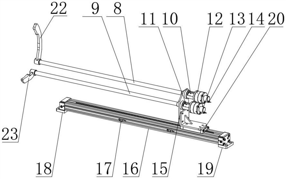 Bobbin unloading mechanism of glass fiber drawing machine