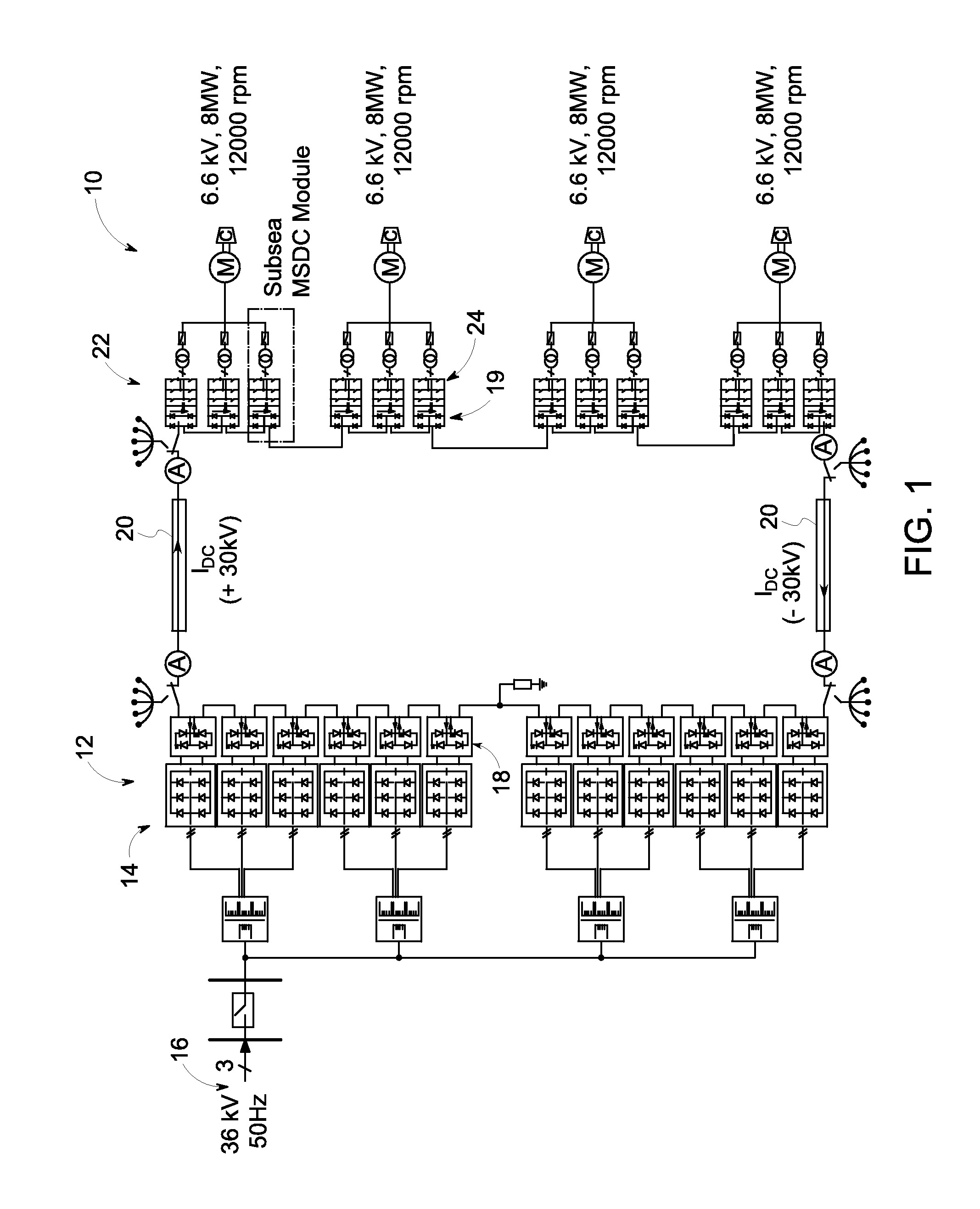 HVDC power transmission with cable fault ride-through capability