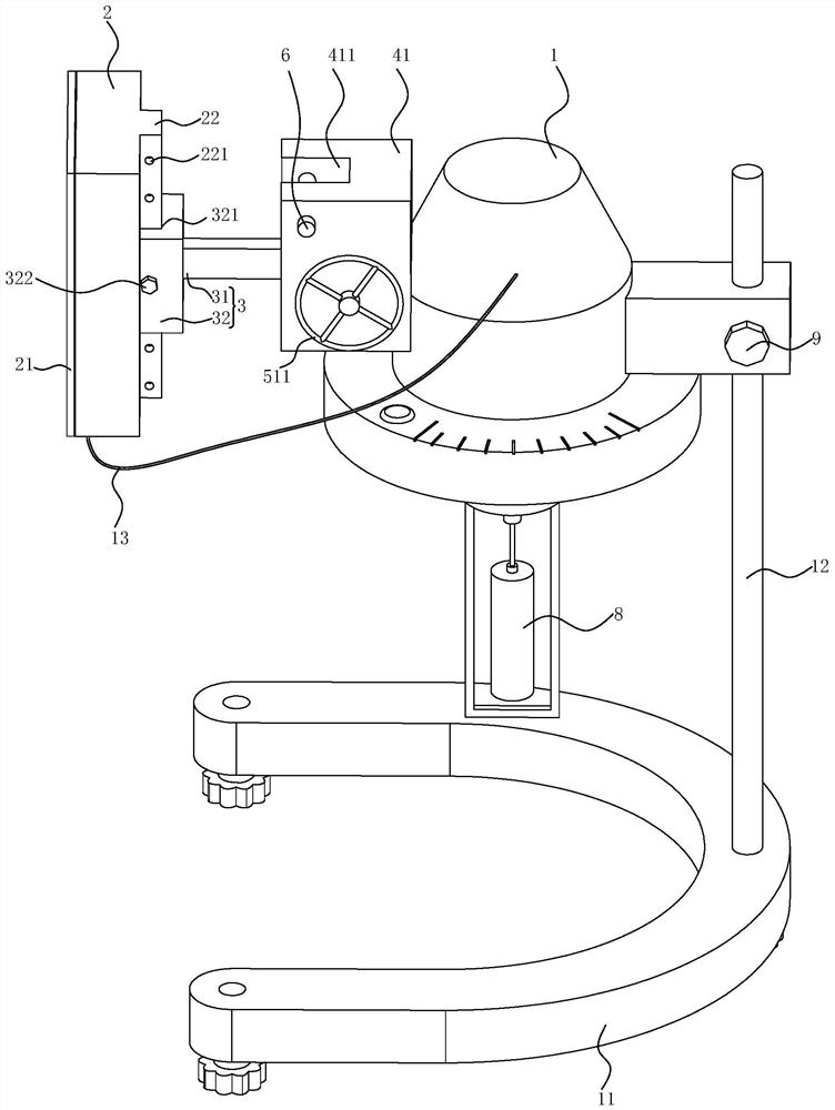 Rotary viscometer convenient to store