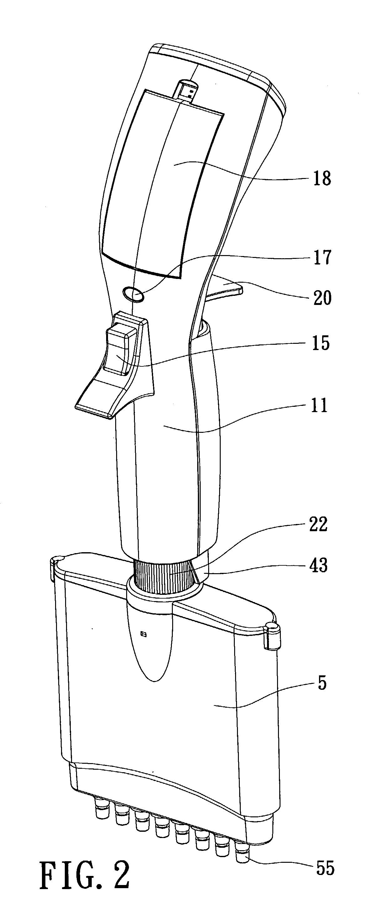 Portable automated pipette