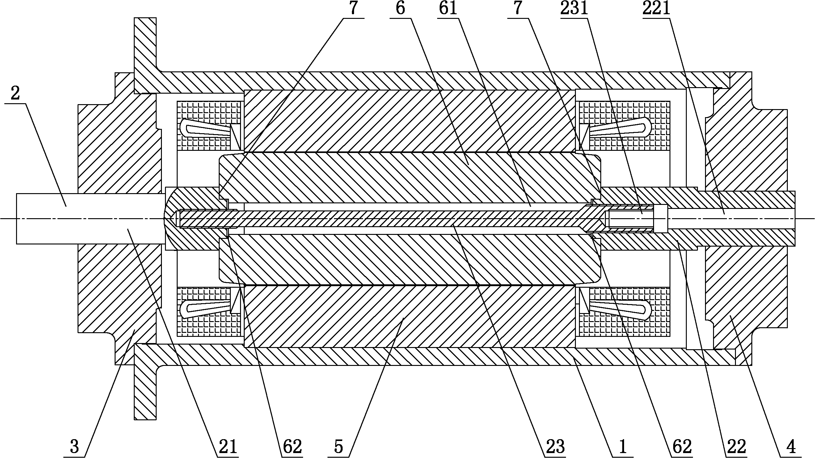 High-speed motor and assembly method thereof